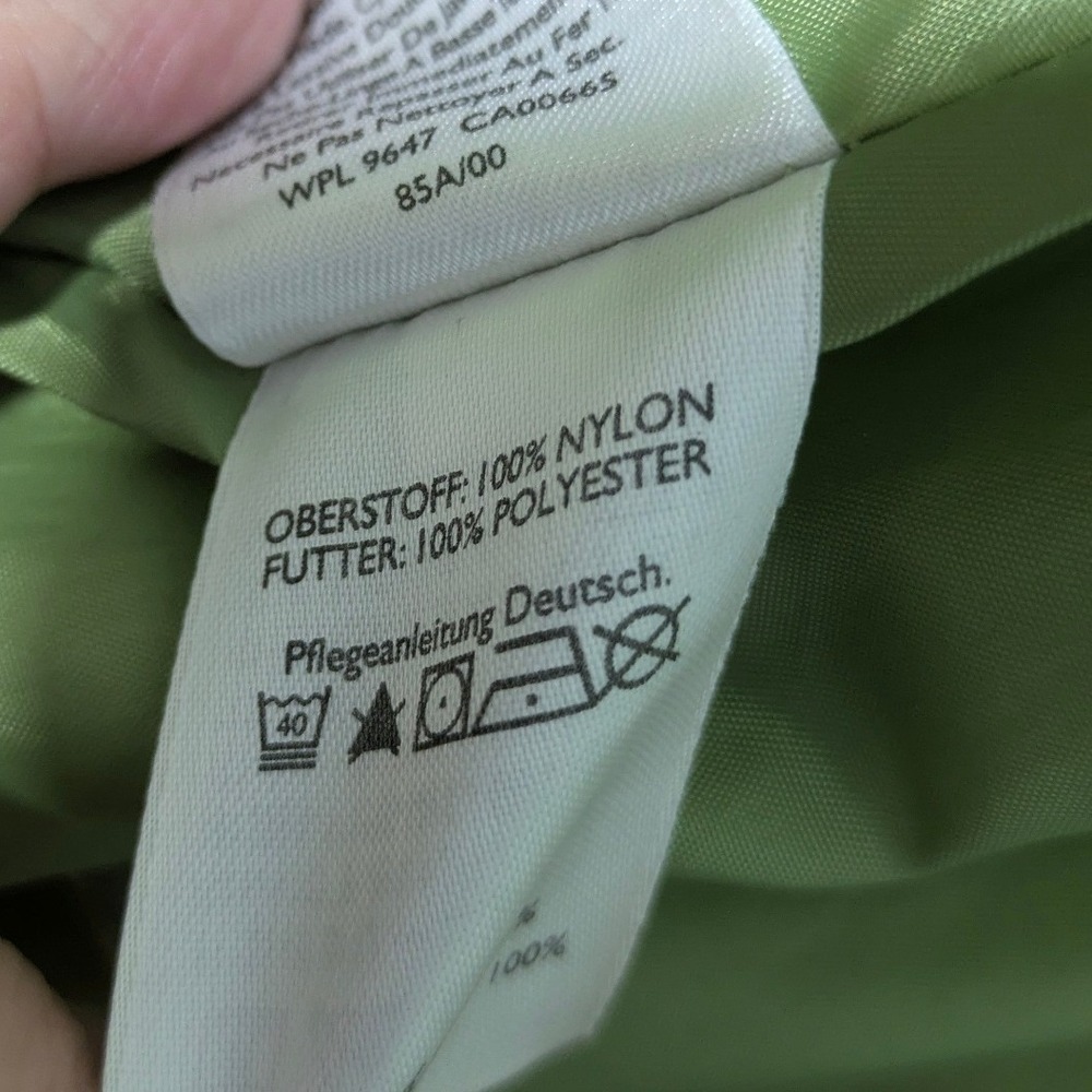 Eddie Bauer WeatherEdge Lime Green Hooded Zip Up Raincoat Womens Size XL - Picture 12 of 12